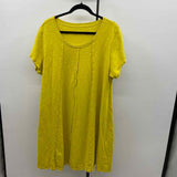 Soft Surroundings Women's Size 20 Yellow Textured Dress