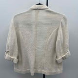 Chico's Women's Size M Ivory Textured Jacket