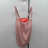 Lands End Women's Size 12 Peach Floral Swimsuit - Separate