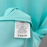 Eddie Bauer Women's Size XXL Aqua Solid Short Sleeve Shirt