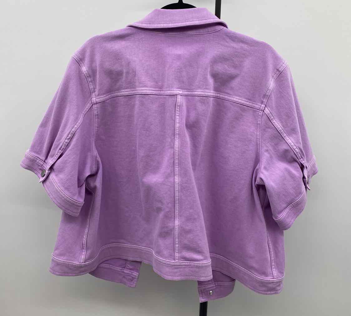 Talbots Women's Size 2X Lavender Solid Jacket