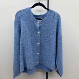 Mimosa Women's Size S Blue Textured Cardigan