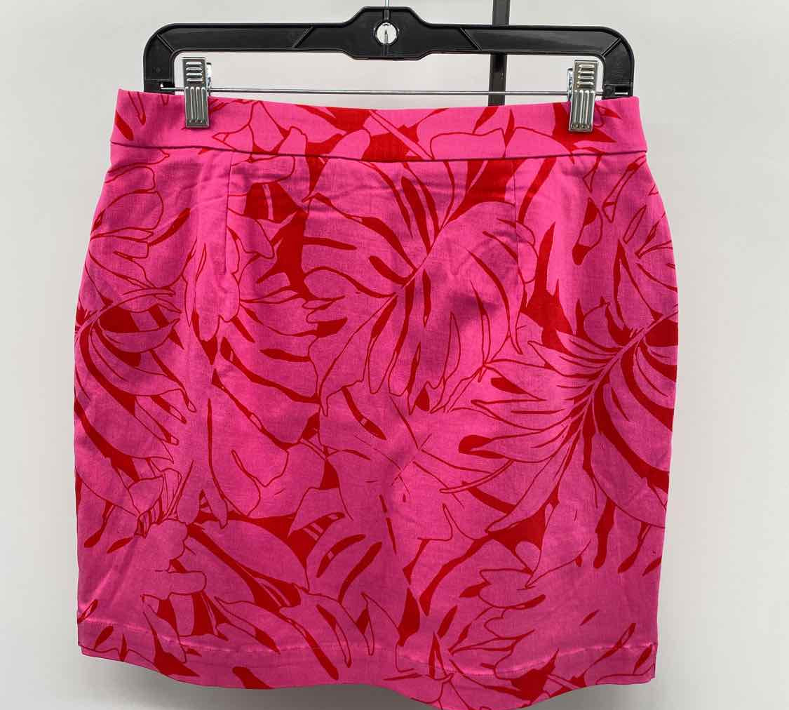 Rafaella Women's Size 6 Pink Floral Skirt