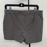 White House Black Market Women's Size 12 Black Geometric Shorts
