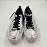 Calvin Klein Women's Shoe Size 8 Silver Shimmer Sneakers