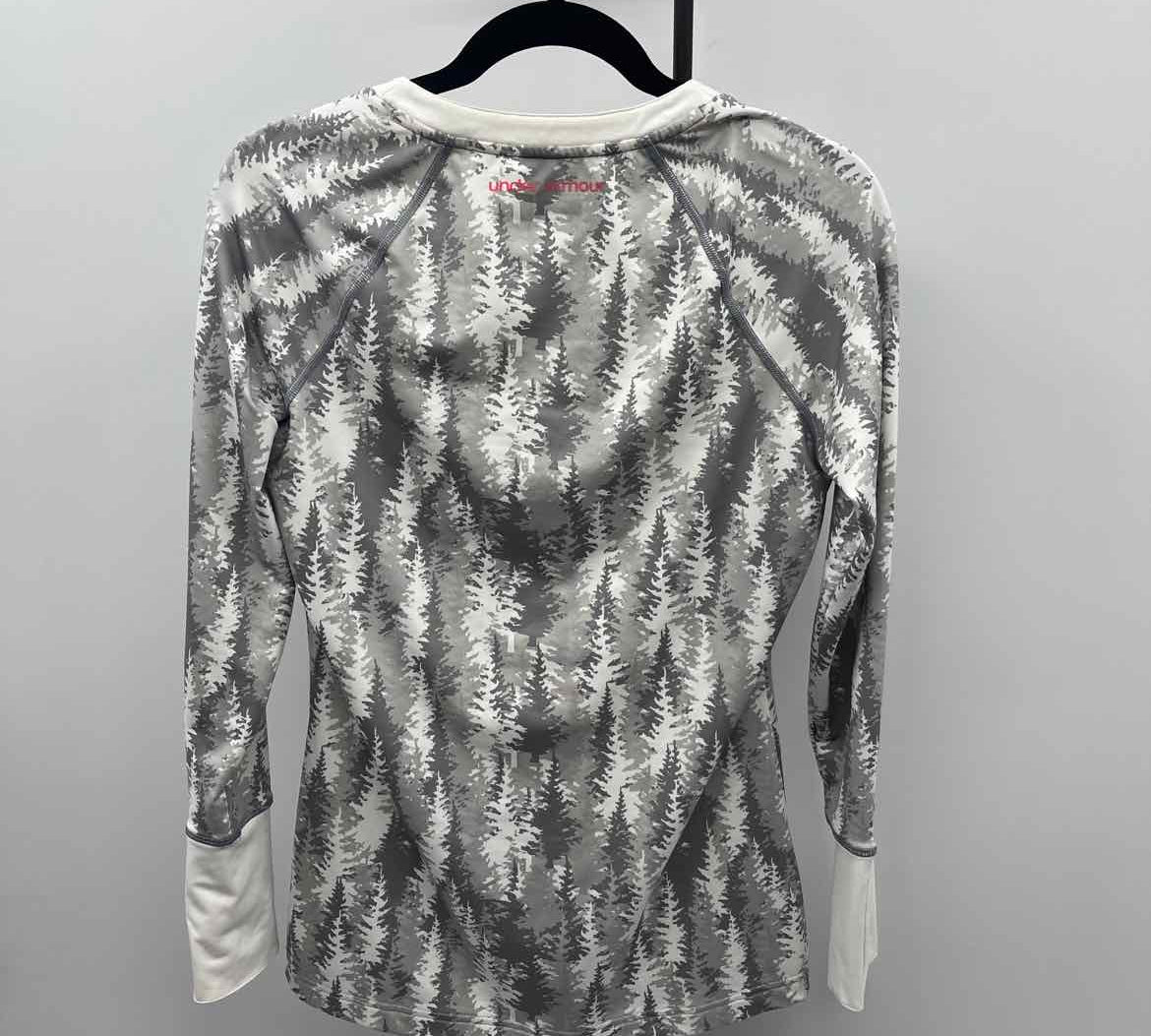 Under Armour Junior's Size M Gray Trees Long Sleeve Shirt