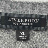 Liverpool Men's Size XL Gray Textured Sweater