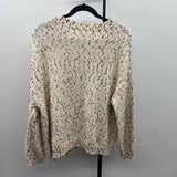 Unbranded Women's Size L Ivory Flecked Sweater