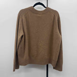 quince Women's Size L Caramel Solid Sweater