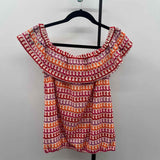 37 Orchard Women's Size S Multi-Color Textured Short Sleeve Shirt