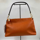 Valentina Women's Orange Luxe pebbled Purse