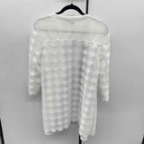 Chico's Women's Size 1 White Textured Cardigan