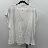 Tommy Bahama Women's Size XL White Leaf Short Sleeve Shirt