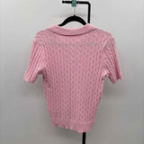 Unbranded Women's Size M Pink Cable Knit Sweater