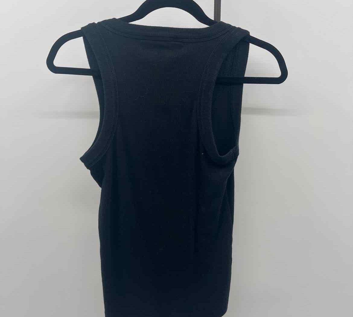 Banana Republic Women's Size S Black Ribbed Sleeveless Shirt