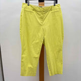 Talbots Women's Size 12P Yellow Solid Capris