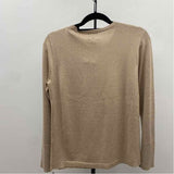 JM Collection Women's Size S Tan Shimmer Sweater