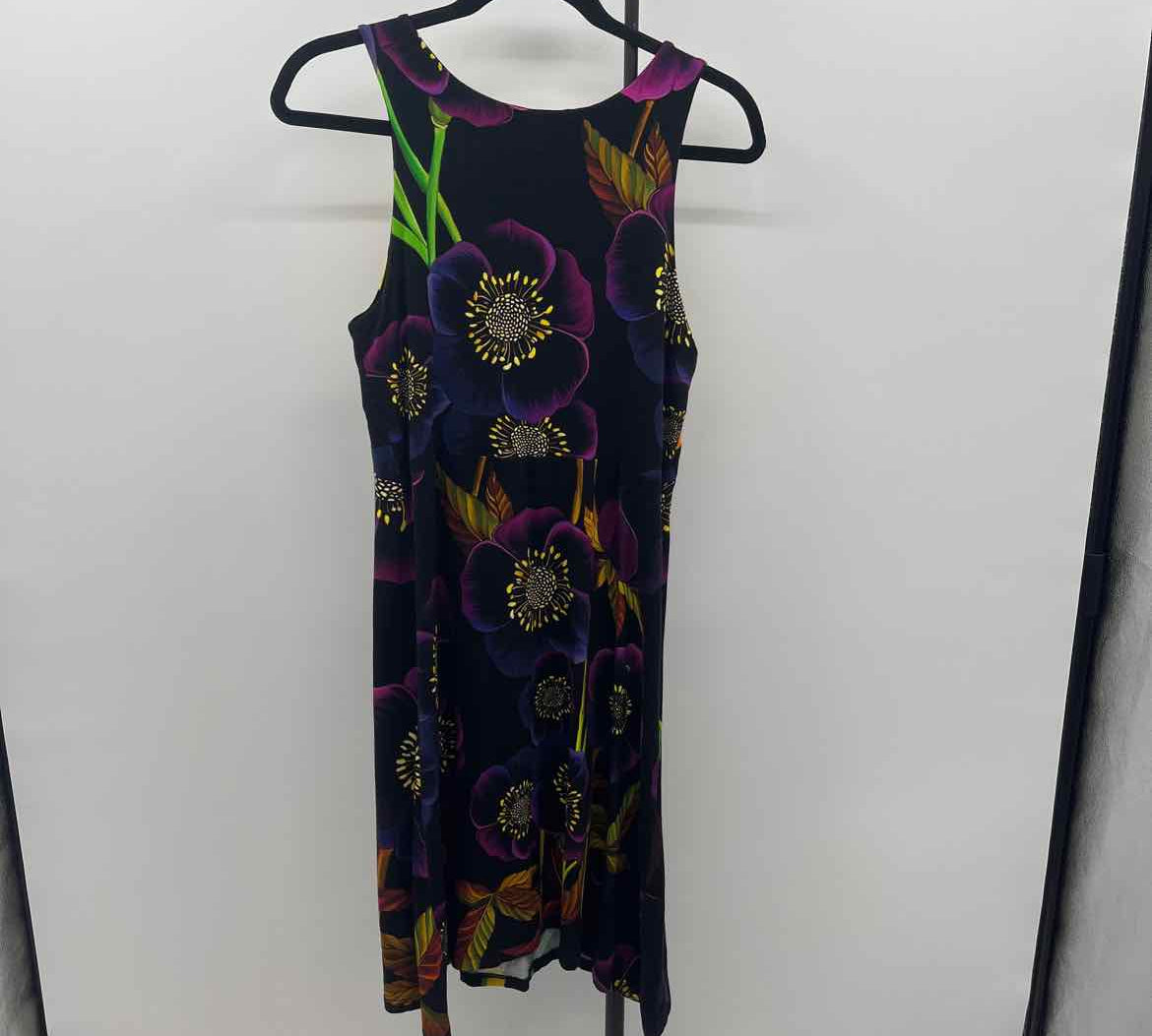 Desigual Women's Size 10 Black Floral Dress