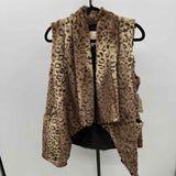 Altar'd State Junior's Size M Brown Animal Print Vest