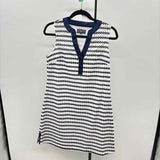 Duffield Lane Women's Size 6 Navy Circles Dress