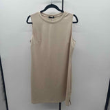 Sampeel Women's Size 14 Beige Solid Dress