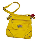 NWT ROSETTI Yellow Faux Leather Crossbody Purse