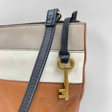 Fossil Women's Brown Luxe Color Block Purse