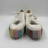 Superga Women's Shoe Size 9.5 White Color Block Sneakers