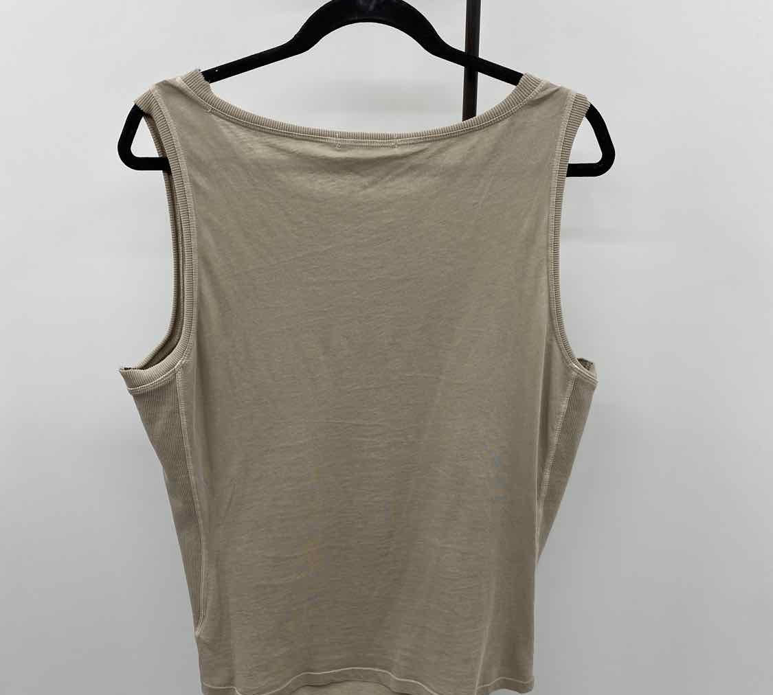 Wearables Women's Size L Taupe Solid Sleeveless Shirt