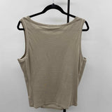 Wearables Women's Size L Taupe Solid Sleeveless Shirt