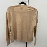 Aaeda Women's Size M Tan Heathered Cardigan