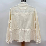 J Crew Women's Size L Ivory Solid Jacket