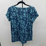 JJill Women's Size S Blue Floral Tunic