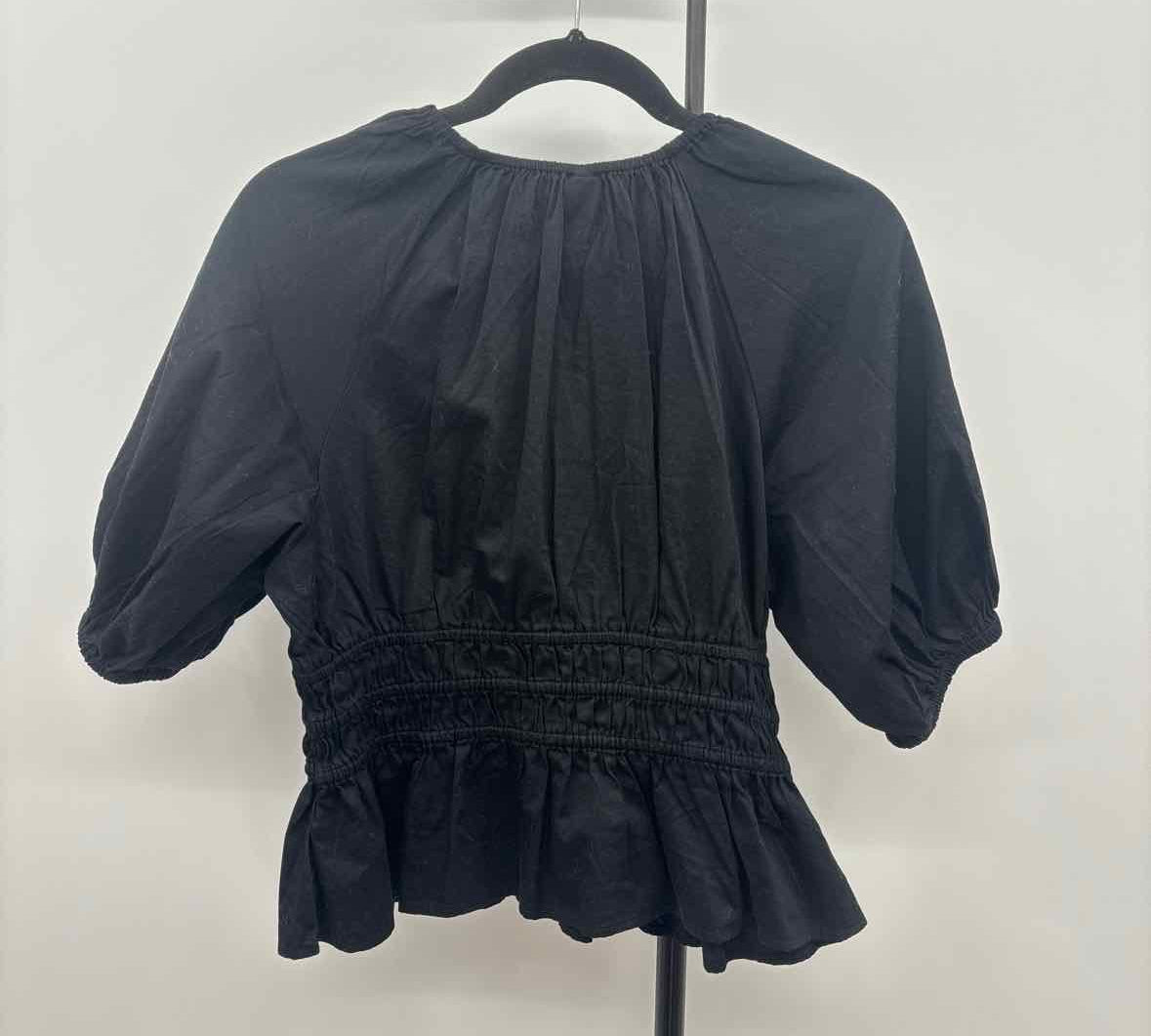 Old Navy Junior's Size M Black Textured Long Sleeve Shirt