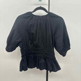 Old Navy Junior's Size M Black Textured Long Sleeve Shirt