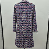 Ellie Kai Women's Size 4 Navy ZigZag Dress