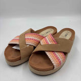 Toms Women's Shoe Size 10 Peach Textured Sandals