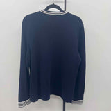 Talbots Women's Size L Navy Solid Cardigan