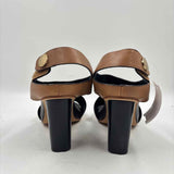 Nicole Women's Shoe Size 6.5 Caramel Solid Heels