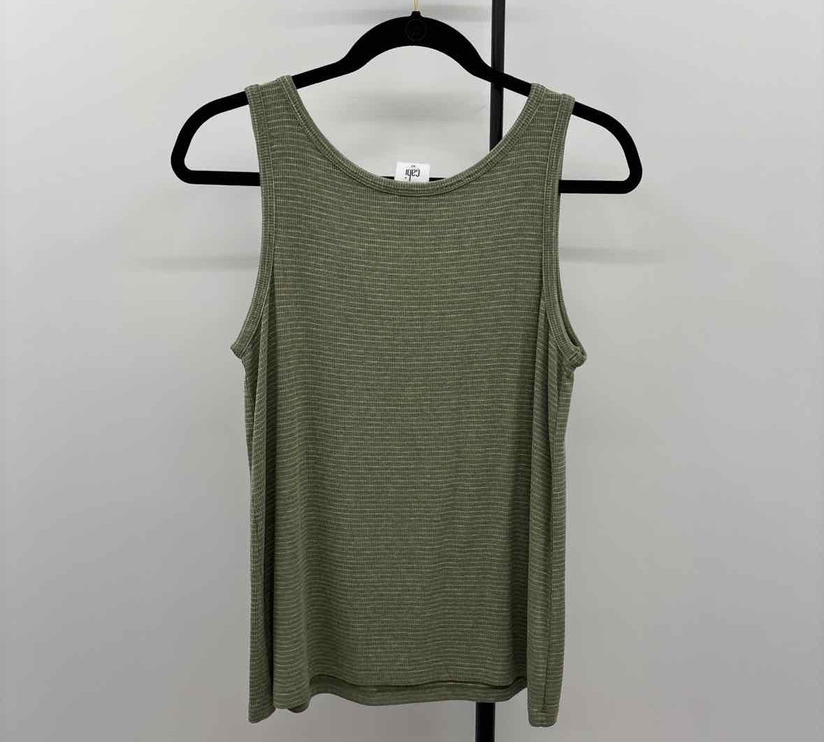 CABI Women's Size XS Green Stripe Tank