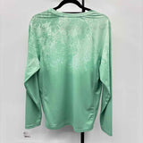 World Wide Sportsman Men's Size M Green Print Long Sleeve Shirt