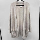 Barefoot Dreams Women's Size XL Ivory Fuzzy Cardigan