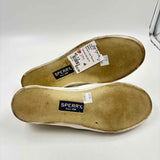 Sperry Women's Shoe Size 7.5 Gold Textured Sneakers