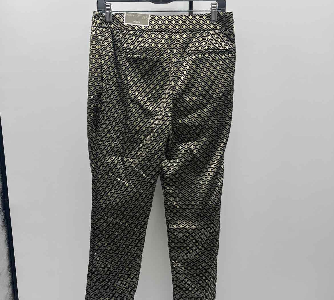 Chico's Women's Size 6P Gold Diamond Pants