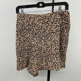 Nine West Women's Size 16 Beige Animal Print Shorts