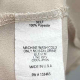 Papermoon Women's Size XL Beige Spotted Long Sleeve Shirt