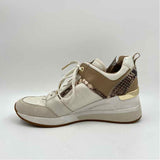 Michael Kors Women's Shoe Size 8.5 White Snakeskin Sneakers