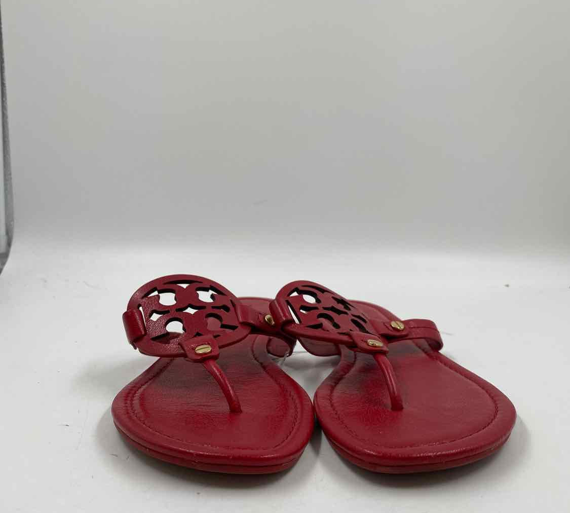Tory Burch Women's Shoe Size 6.5 Red Logo Sandals