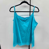 CJ Banks Women's Size 2X Aqua Lace Tank