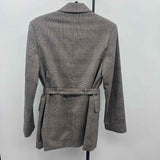 H&M Women's Size XS Tan Plaid Jacket
